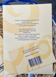 Gutscheinkarte Gutscheine